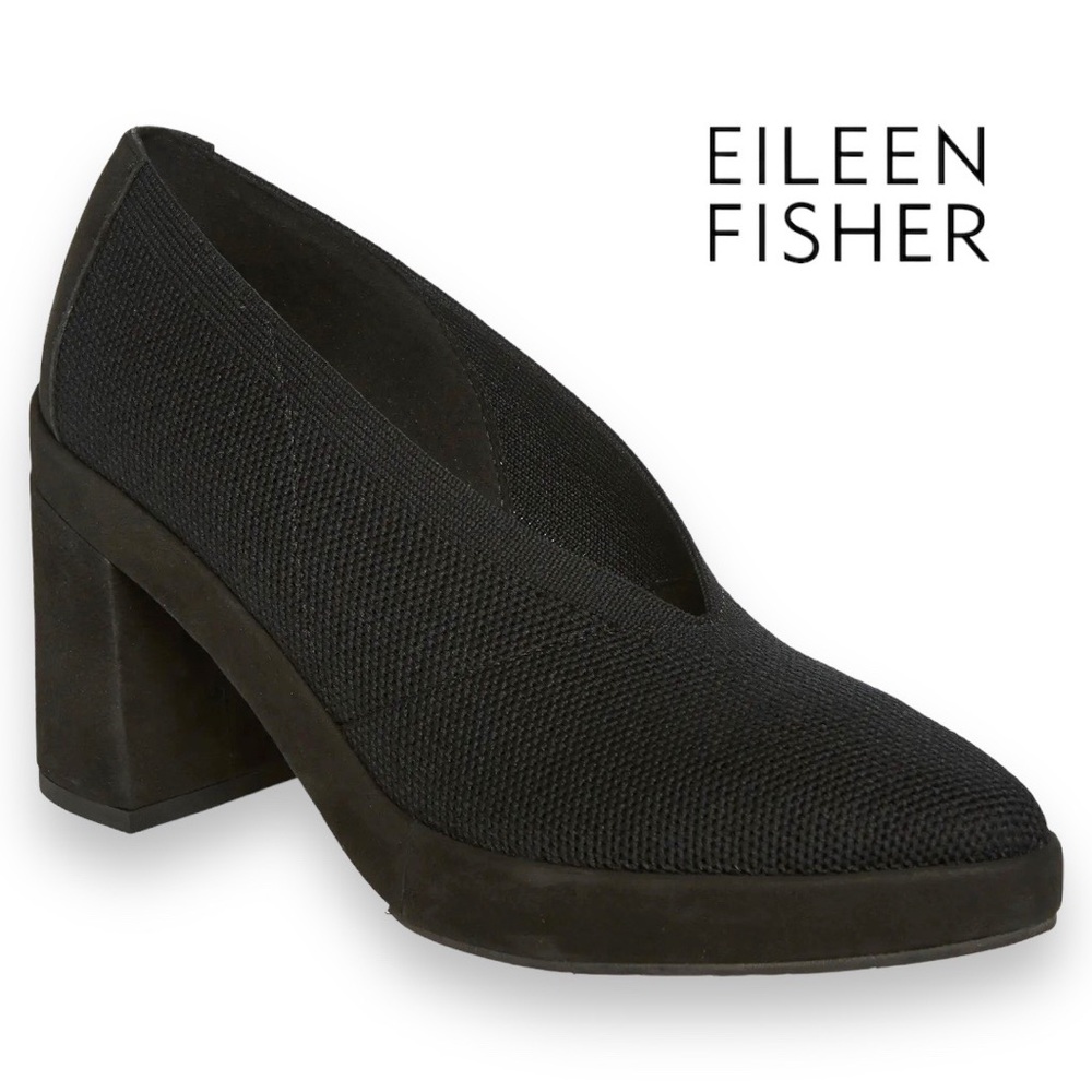 EILEEN FISHER Signy Pump in Black Size 8